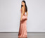 Candace Satin Ruched Mermaid Dress - Lady Occasions