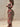 Tie-Dye Mesh Long-Sleeve Midi Dress with Ruched Details Secondary image