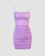 Bodycon Sleeveless Dress with Ruched Details