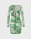 Printed Strappy Dress with a Halter Neck