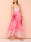 Floral Strappy Dress with Panel Details