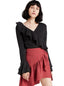 Pink Asymmetric Shirt with Ruffle Details