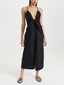 Strappy Midi Dress with a V-Neck