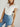 White Fitted T-Shirt with a V-Neck Secondary image