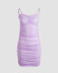 Mesh Dress with Ruched Details