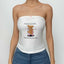 Lace Strapless Open-Back Top