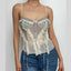 Strappy Open-Back Ruffled Cami Top