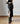 Black Fitted Slit-Detail Asymmetric Skirt Secondary image