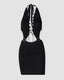 Open-Back Dress with Ribbon Details
