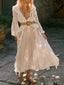 Balloon-Sleeve Retro Dress with Lace Details