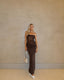 Strappy Twist-Detail Knotted Maxi Dress