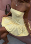 Fitted Strapless Skirt with a Back Zip
