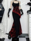 Fringe Spaghetti Strap Form-Fitting Maxi Dress Black / S