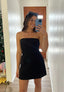 Strapless Pocket-Detail Dress