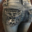 Tall Waist Gothic Seductive Antique Pant dark grey / S