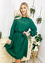 Ruffled Midi Dress with a Waist Tie