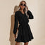 Tie-Waist Tiered Dress with Ruffle Details