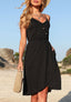 V-Neck Dress with Button Details
