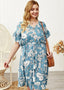 Fringed Drawstring Dress with a V-Neck