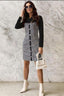 Checked Pocket-Detail Shirt Dress with Drawstring Detail