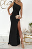 Evening Dress with a One-Shoulder Cut