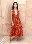 Floral Halterneck Maxi Dress