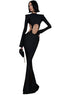 Fitted Long-Sleeve Dress