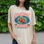 Retro Strawberry Printed Graphic T-shirt Khaki / S t-shirt-250223