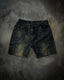 Sparkling Sequined Denim Short black1 / S
