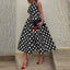 A-Line Sleeveless Dress with a Round Neck