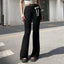 Dark Gothic Slim Lace Flared Pant Black / S