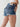 Denim Shorts with Rhinestone Accents Secondary image