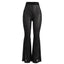 Black Glitter Mesh Sheer Pants with Rhinestone Accents