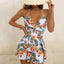 Ruffle Shorts Plus Size Two Piece Set white / S