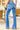 Blue Flared Distressed Jeans Secondary image