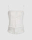 Slit-Detail Corset Top