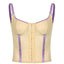 Strappy Open-Back Cropped Cami Top with Lace Details
