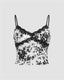 Floral Lace Strappy Cami Top