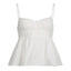 Lace Strappy Zip-Front Cami Top with an Open Back