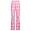 Pink Printed Y2K Retro Pants with Pockets