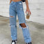 Straight-Leg High-Rise Baggy Jeans