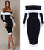 Bodycon Zip-Detail Long-Sleeve Dress