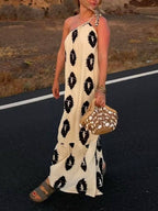 Printed Relaxed-Fit Maxi Dress
