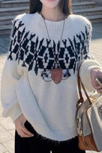 Oversized Balloon-Sleeve Sweater