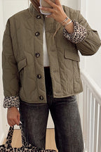 Green Relaxed-Fit Cotton Coat