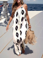 Printed Relaxed-Fit Maxi Dress