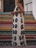 Printed Relaxed-Fit Maxi Dress