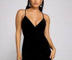 Velvet Mini Dress with Rhinestone Accents