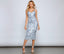 Evening Midi Dress with Sequin Detail