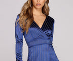 Satin Dress with Heatstone Detail